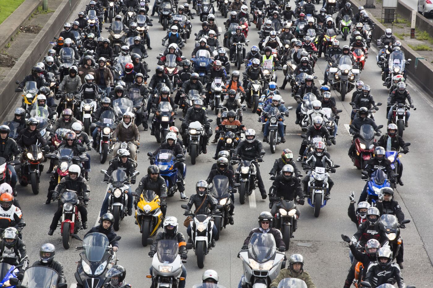 En 2016, des motards manifestaient contre l'instauration d'un contrôle technique. LP/Philippe de Poulpiquet